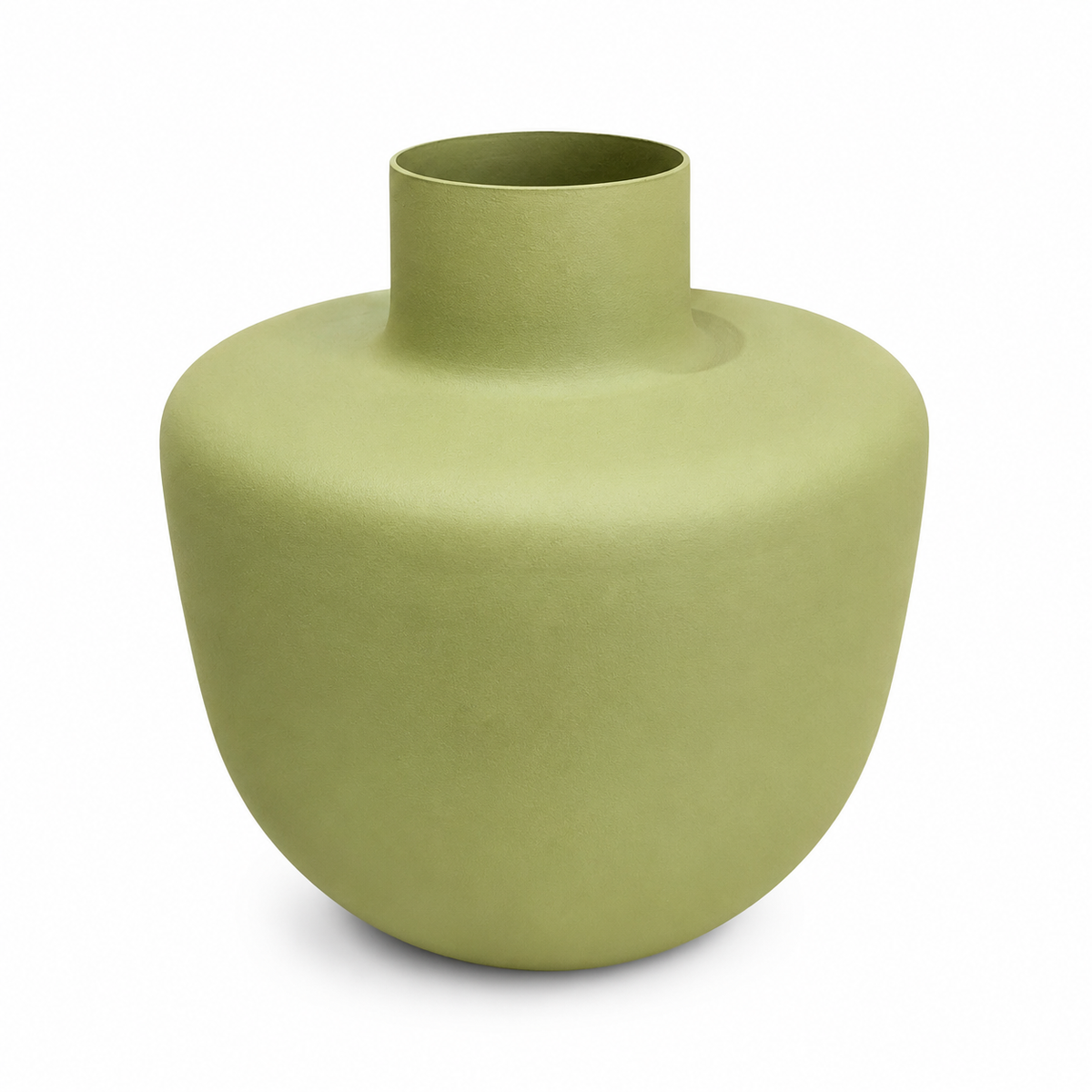 Set of 3 Decorative Vases 7.5 x 6 Inch Ceramic Look Home Décor