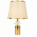 Gold Table Lamp with 3 Colour Changing LED Lights – Elegant Decorative Bedside Lamp