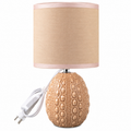 Ceramic Table Lamp with Fabric Shade for Home Décor