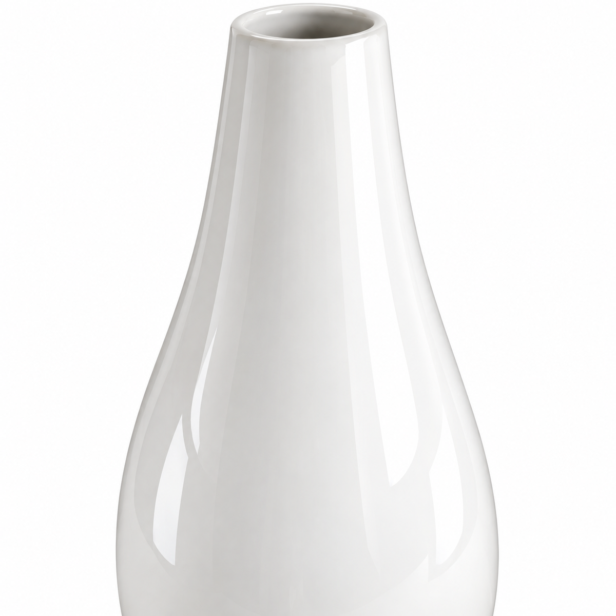 White Metal Decorative Vase for Home Décor | Modern Stylish Flower Vase
