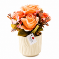 Ceramic Flower Pot with Artificial Flowers 23cm | Decorative Home & Table Décor